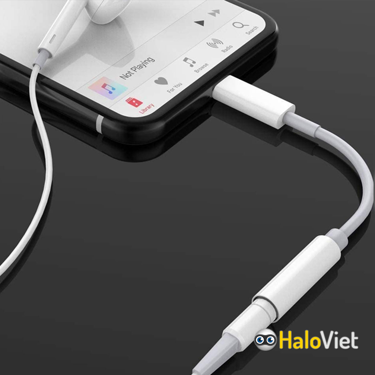 Dây cáp chuyển đổi từ cổng Type C sang jack tai nghe 3.5mm cho iPhone / iPad / Android chất lượng cao - Hàng Chính Hãng