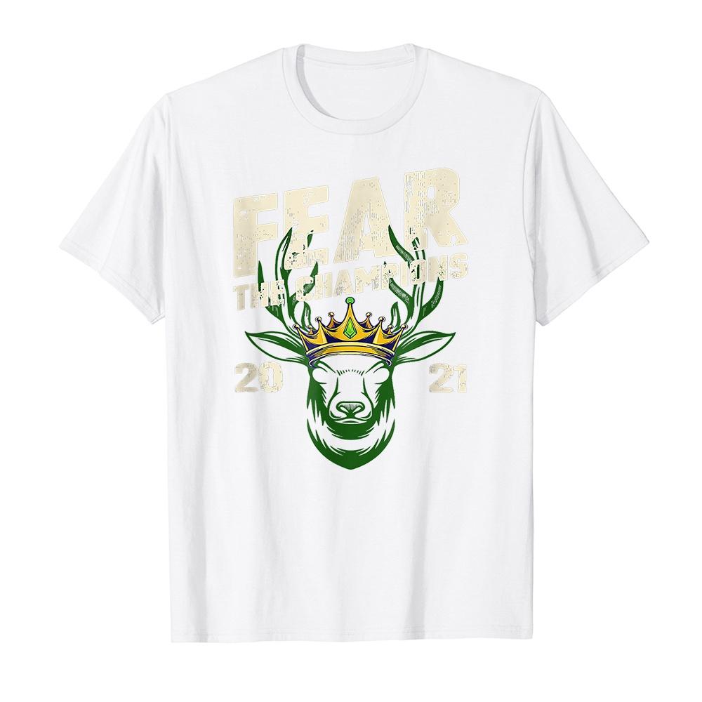 Áo thun Unisex Cổ Tròn Tay Ngắn Cao Cấp Chất Cotton 100% Co Giãn 4 Chiều in hình Fear Deer Buck The Champions 2021-9607