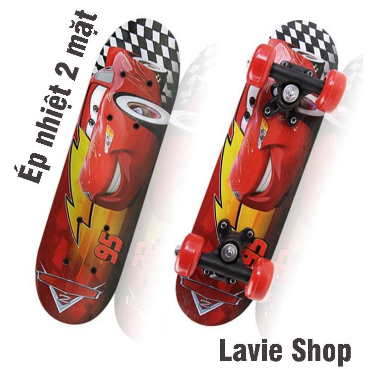 Ván Trượt Trẻ Em, Ván Trượt Skateboard Thể Thao Chất Liệu Gỗ Phong Ép Nhiệt Cao Cấp Họa Tiết Ngỗ Nghĩnh