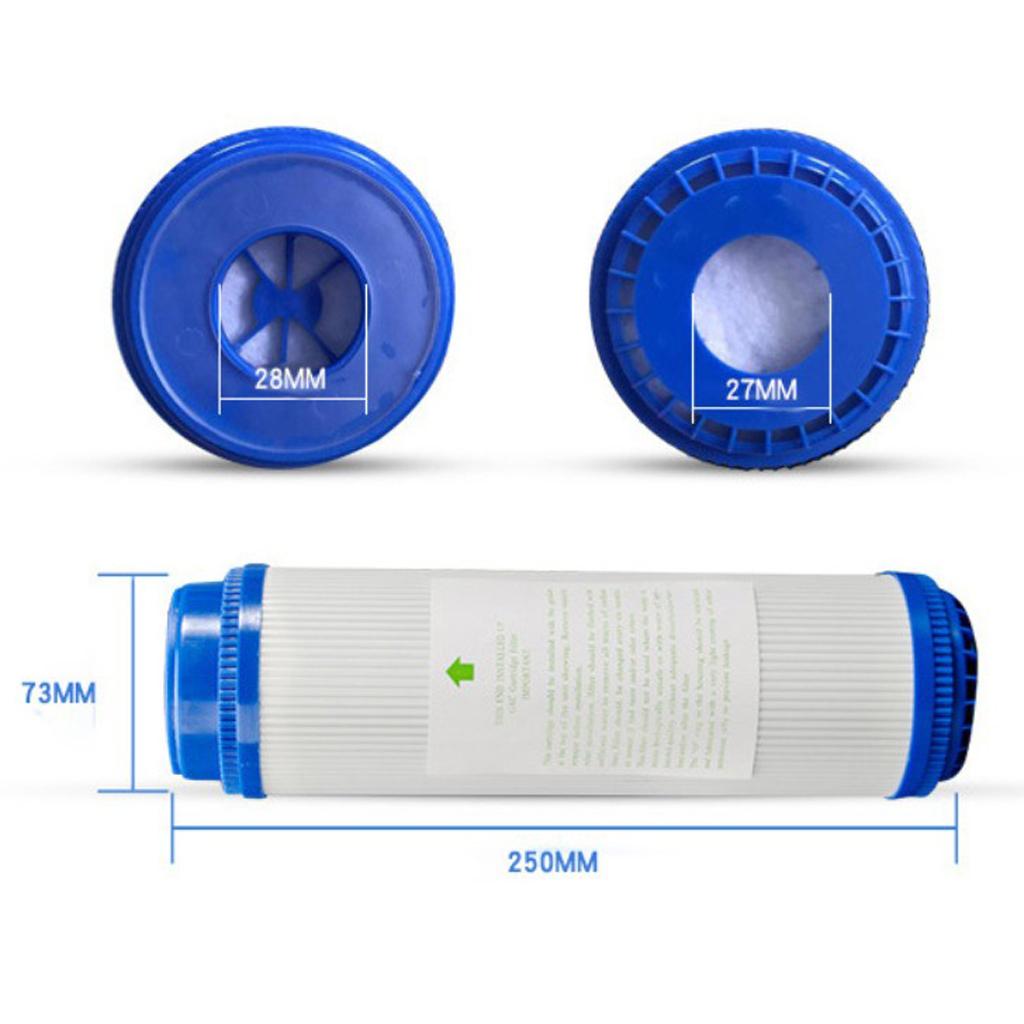 Water Purifier 2x 10 '' Granular Activated Carbon Coconut Shell Water Filter