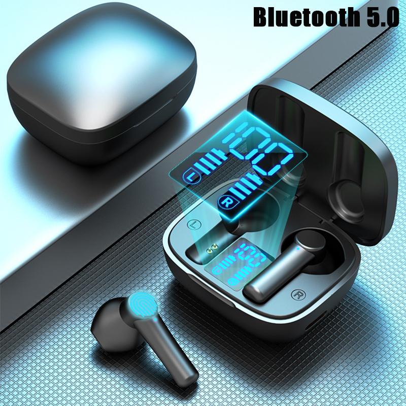 TWS Thể Thao Tai Nghe Không Dây Bluetooth Có Micro Chống Nước Tai Nghe Nhét Tai 9D HIFI Stereo Loại Bỏ Tiếng Ồn Tai Nghe Tai Nghe Nhét Tai