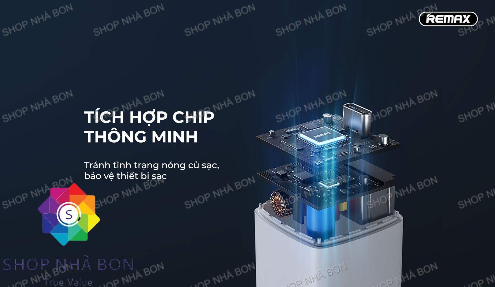 Hình ảnh Củ sạc mini chuẩn PD 20W Remax RP-U75 - Hàng chính hãng