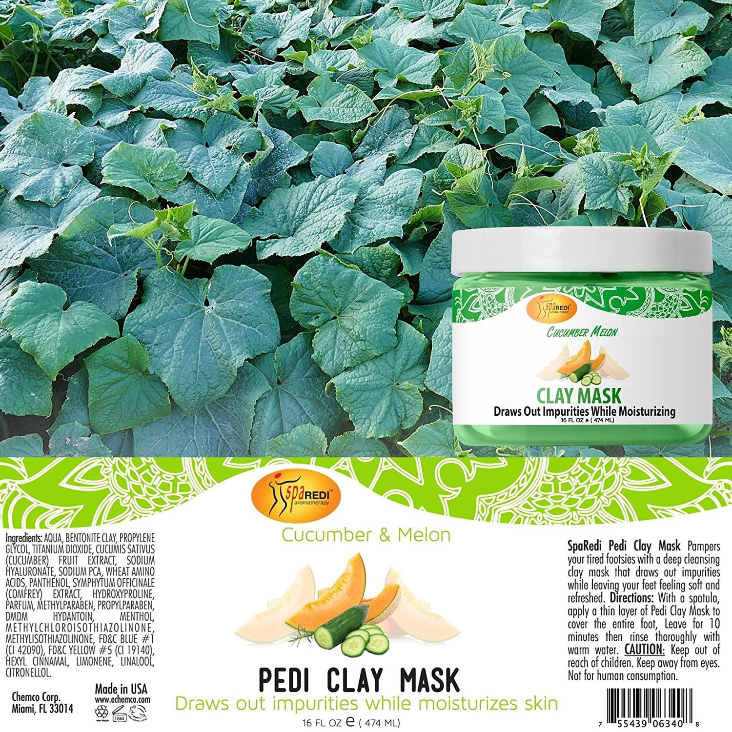 Măt nạ đất sét Pedi Clay Mask mùi Dưa 474 ml