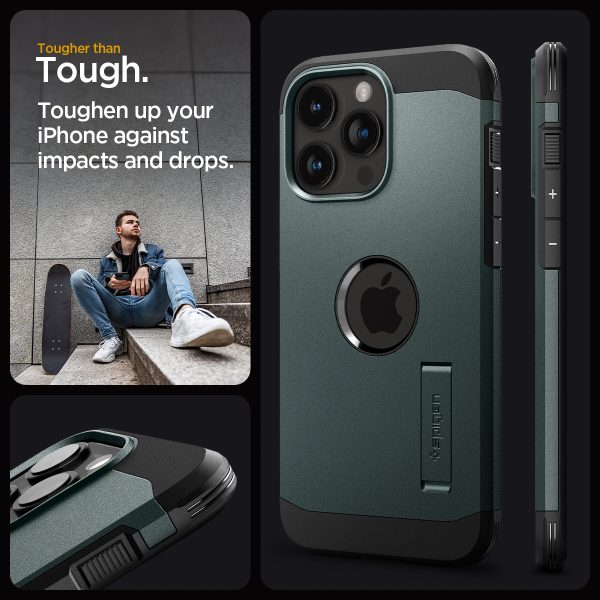 Ốp lưng dành cho iPhone 15 Pro Max Spigen Tough Armor MagFit - Hàng Chính Hãng