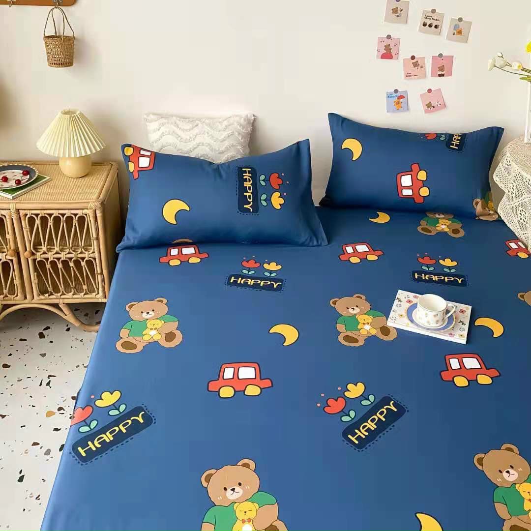 BỘ GA GỐI COTTON 100% GẤU TEDDY