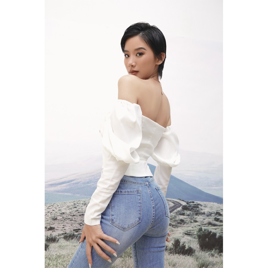 Quần Jean Ống Bass Màu Xanh