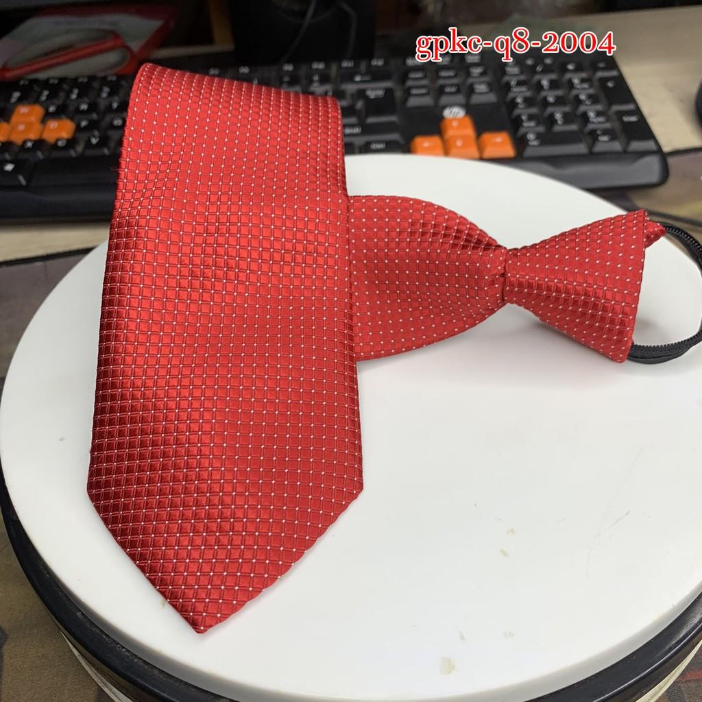 Cavat nam bản 8cm dây kéo thắt sẵn cà vạt nam dầy 3 lớp Giangpkc Q801-10