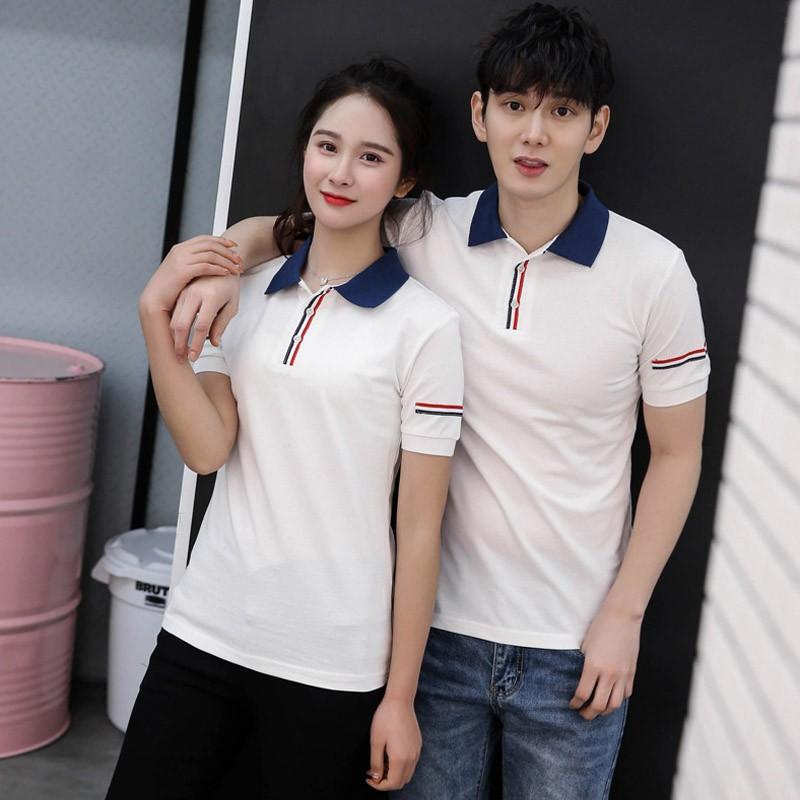 Áo đôi FREESHIP cổ bẻ áo thun cặp, đồ đôi couple CT52