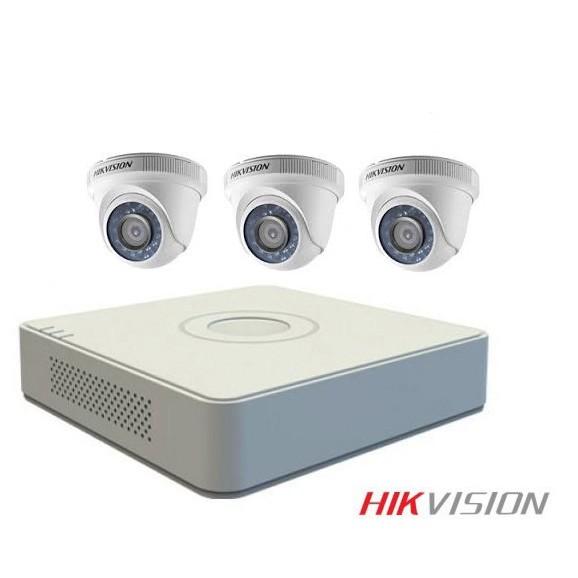 Bộ Camera 3 mắt 1.0MP đầu ghi 4 kênh ổ cứng 500GB- Hàng chính hãng