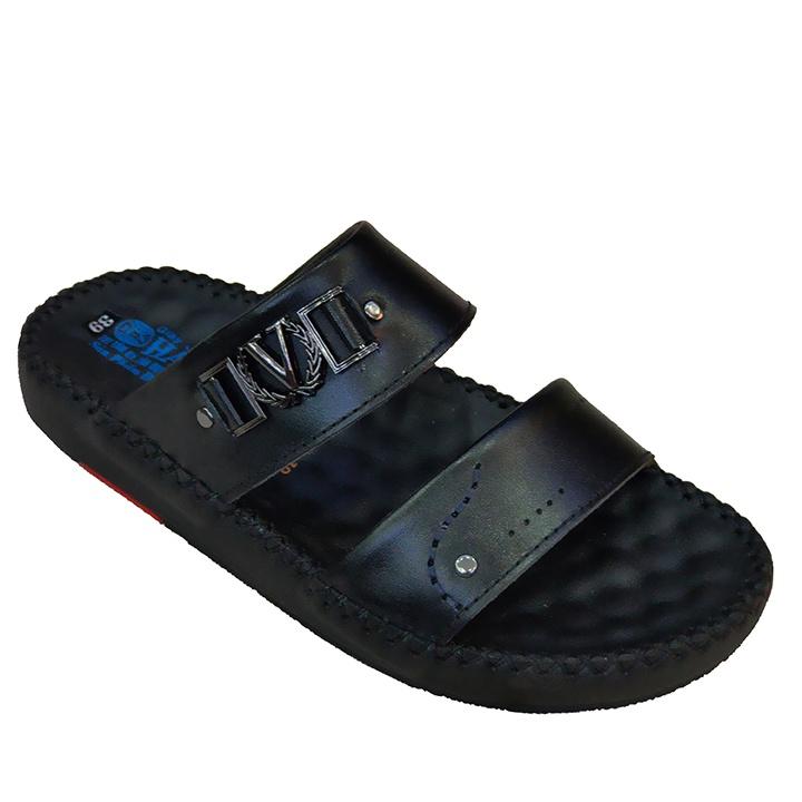 Dép Nam Quai Ngang HÀ NAM Da Bò Thật Cao Cấp DNA2083c