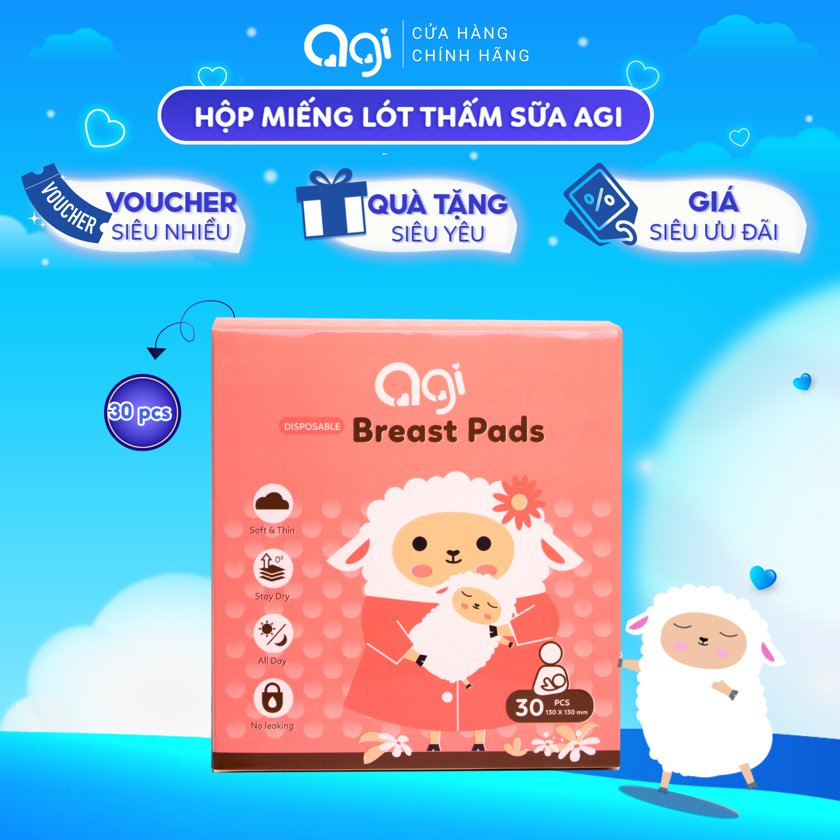 Miếng lót thấm sữa Agi