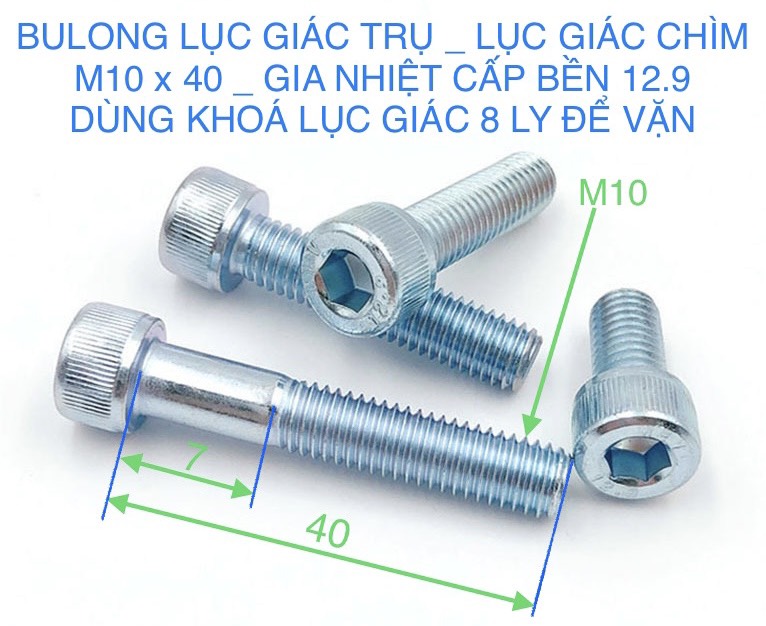 BULONG LỤC GIÁC TRỤ M10 _ M12