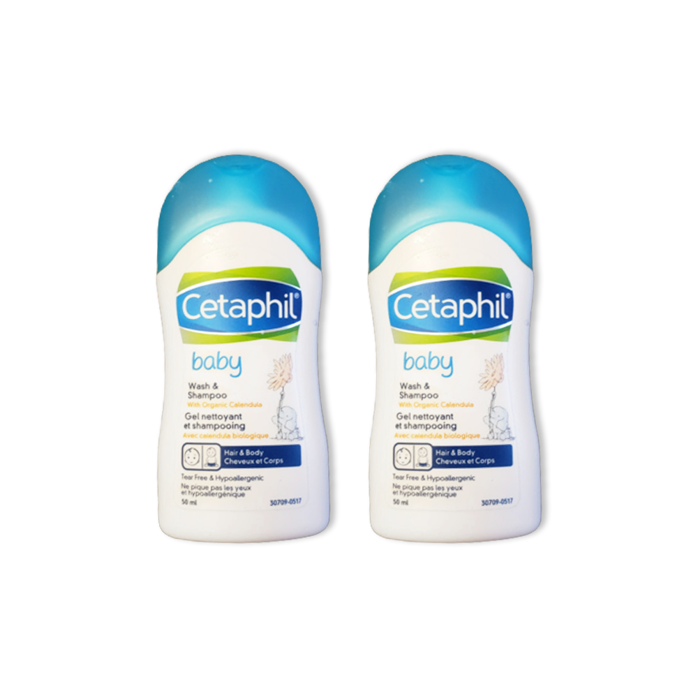 [GIFT] Combo 2 Sữa tắm gội dịu nhẹ cho bé Cetaphil Baby Wash & Shampoo with Organic Calendula 50ml