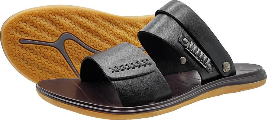 Giày Sandal Nam Da Bò Tấm Cao Cấp, Tiện Lợi 2 Trong 1 Vừa Lê Vừa Hậu DE0716