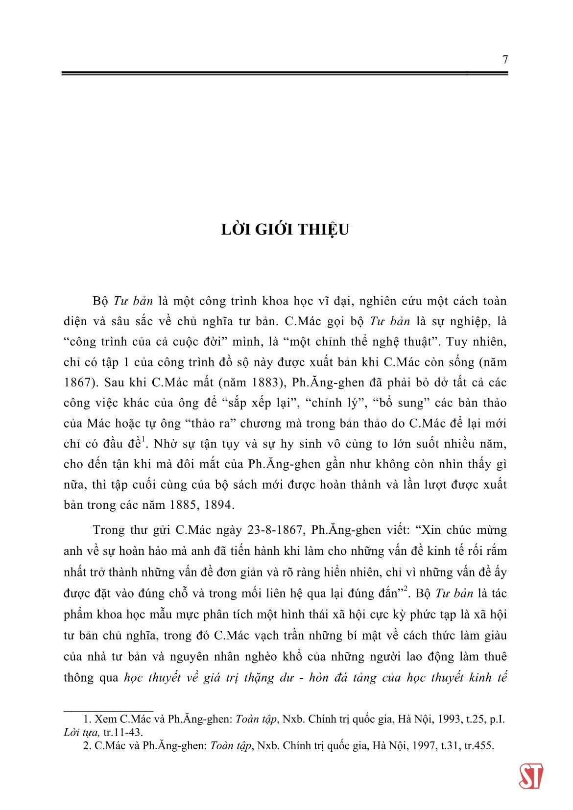 Tư Bản - Phê Phán Khoa Kinh Tế Chính Trị - Tập Thứ Hai - Quyển II: Quá Trình Lưu Thông Của Tư Bản
