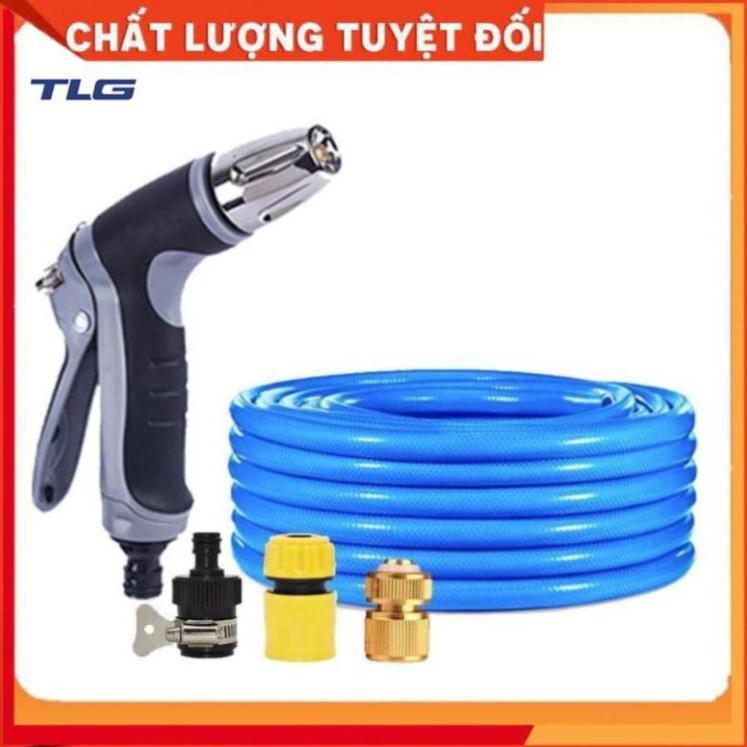 Bộ dây và vòi xịt rửa xe tưới cây tăng áp 3-5M(cút đồng nối 712-1) 206817