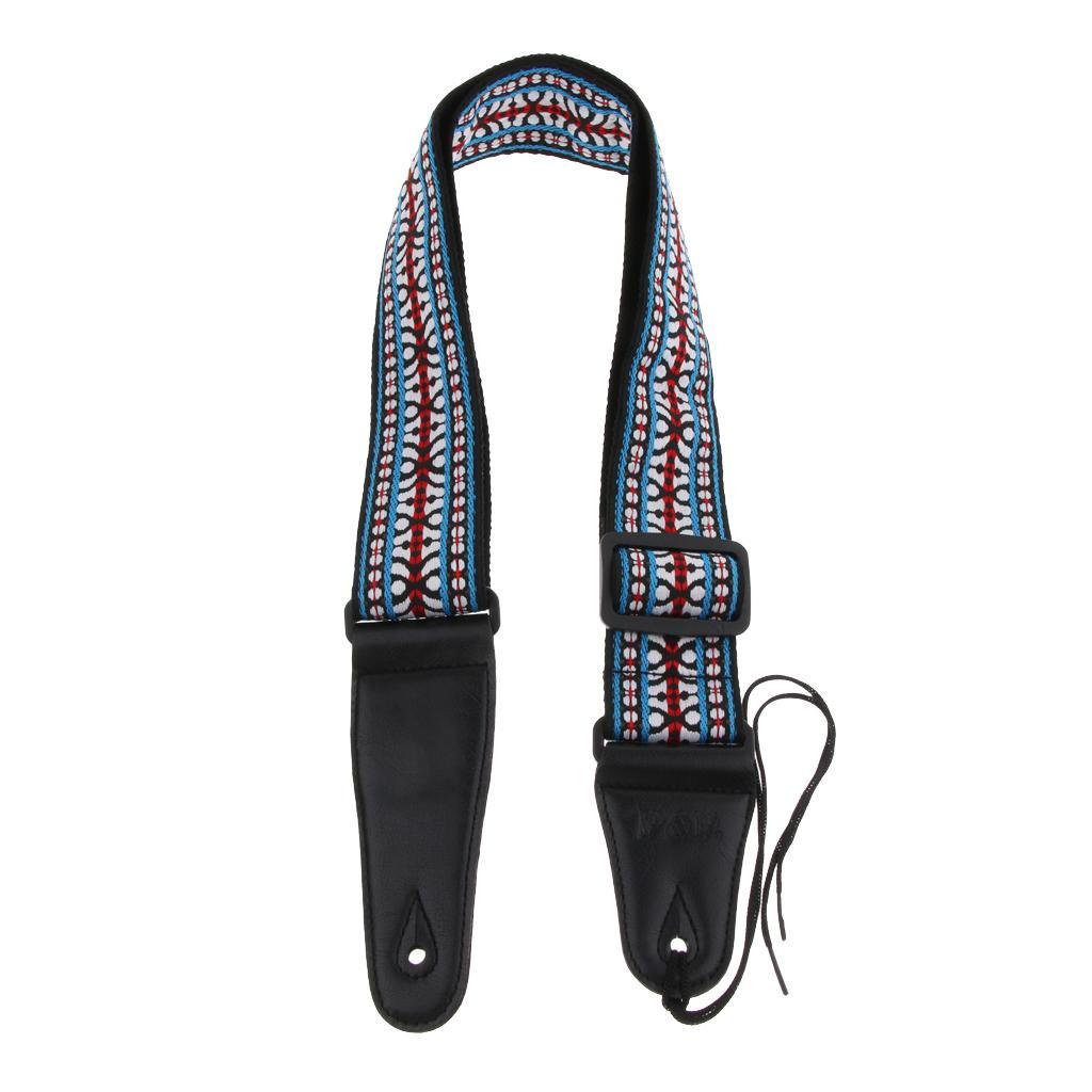 Embroidered Guitar Neck Shoulder Strap Belt for Guitar Accessory
