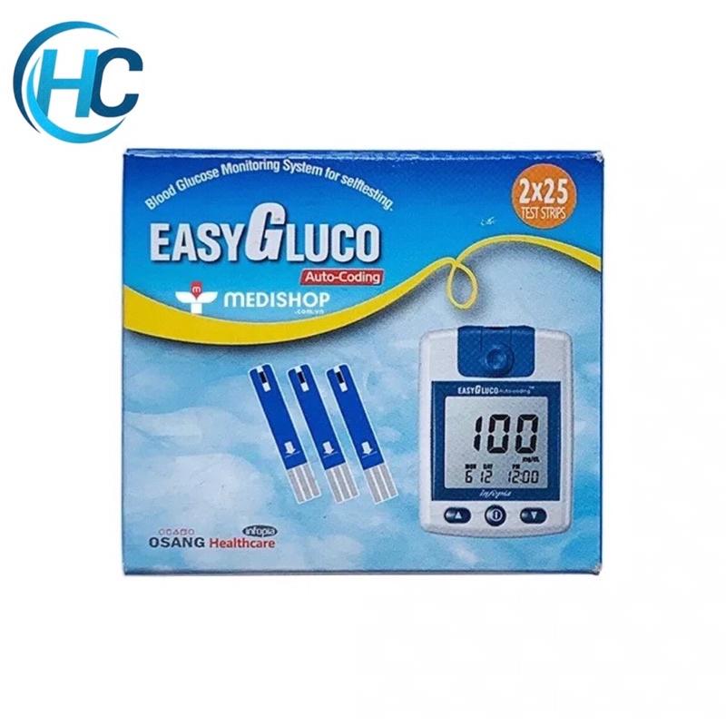 Hộp 50 que thử dùng cho máy đường huyết Easy Gluco Hàn Quốc (No code)