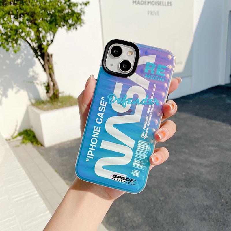 Ốp Lưng NASA Silicon Chống Sốc Cho Iphone 14 Pro Max / 13 Pro Max Phối Màu Gradient Độc Lạ