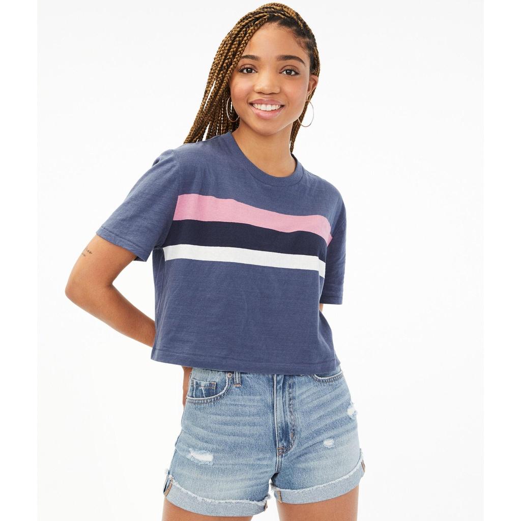 ÁO THUN SỌC CROPTOP XUẤT XỊN