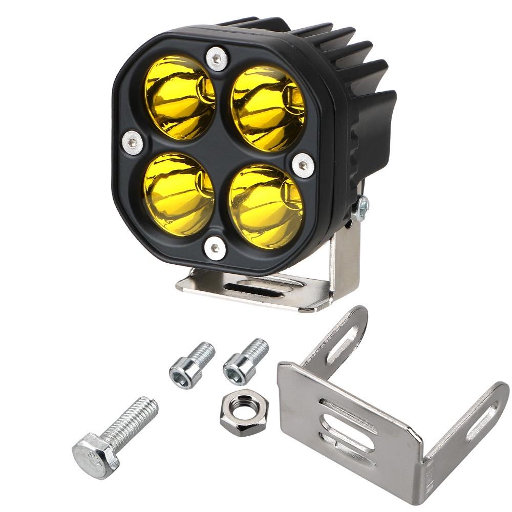 Thanh đèn LED hình vuông 3 inch màu trắng/vàng dùng cho xe hơi 4x4