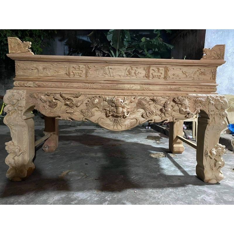 Sập thờ gỗ gụ chân 22cm