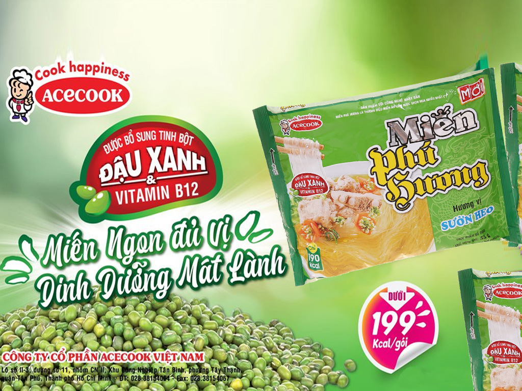 Thùng 24 Gói Miến Gói Phú Hương Hương Vị Sườn Heo 55g  Acecook