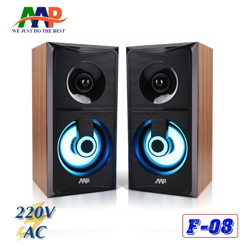 Loa vi tính 2.0 AAP F08 LED - HN