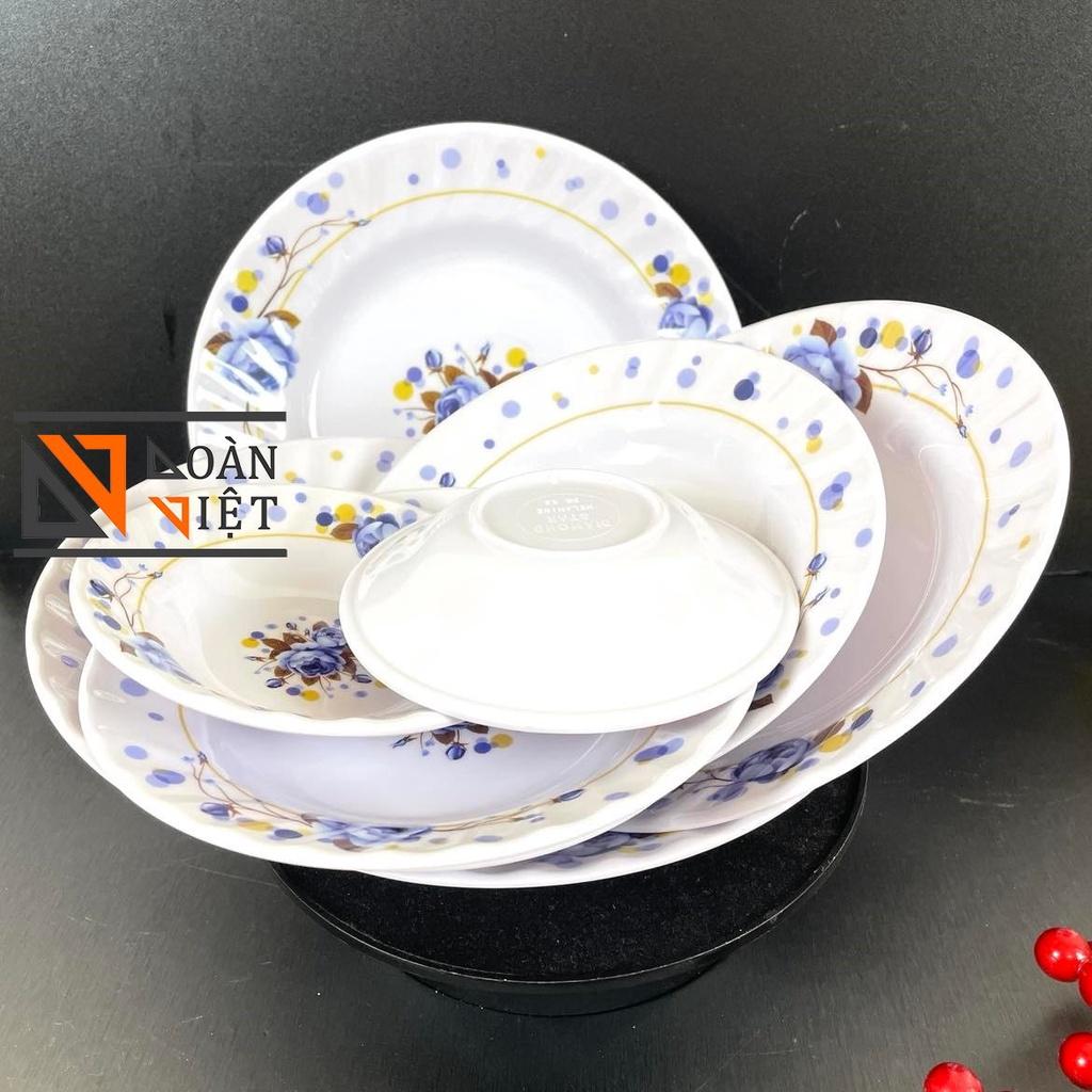 Dĩa MECA SÂU LỒNG Combo 5 cái XANH - HÀNG VIỆT NAM CHẤT LƯỢNG CAO, hoa văn sang trọng NHIỀU SIZE. Đồ Gia Dụng nhà bếp pha chế làm bánh nguyên liệu