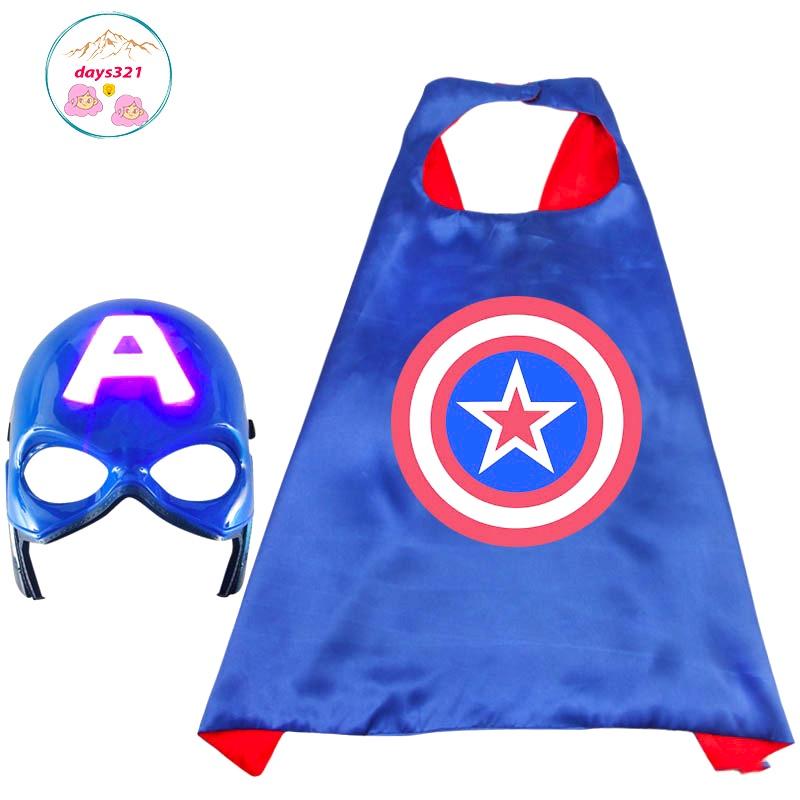 Đồ chơi Đội trưởng Mỹ Captain America Trẻ Em Hóa trang Siêu nhân siêu anh hùng MARVEL khiên kiếm áo choàng mặt