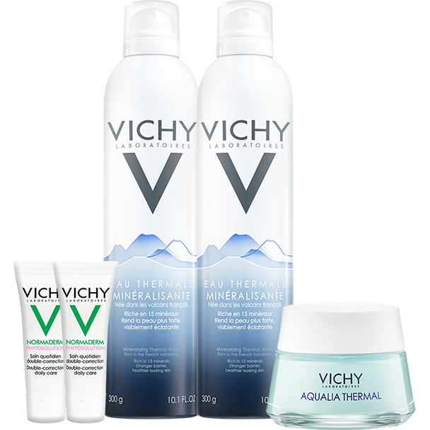 Bộ đôi xịt khoáng dưỡng da Vichy Mineralizing Thermal Water