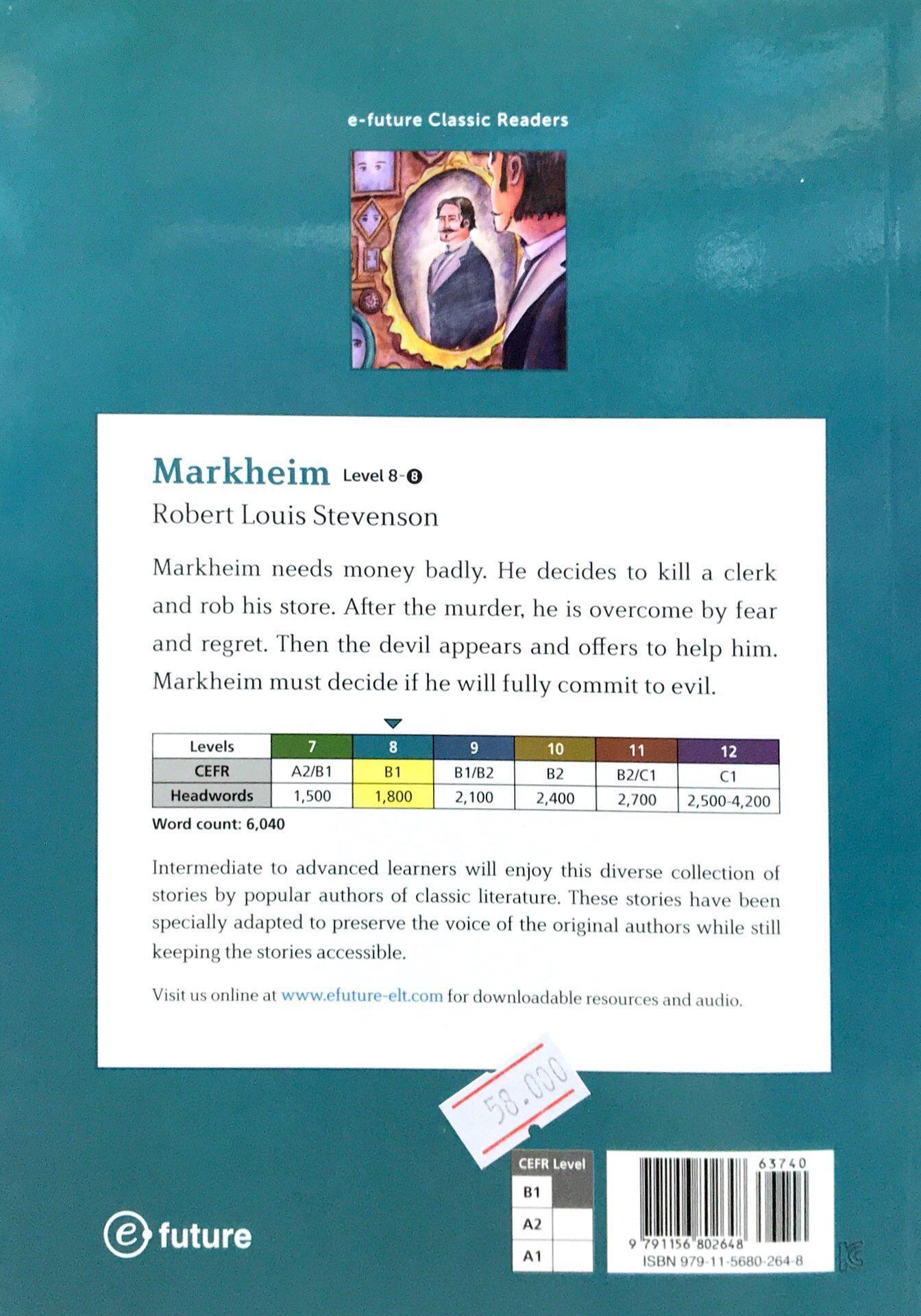 Sách ngoại văn: e-future Classic Readers Level 8 - Book 8: Markheim