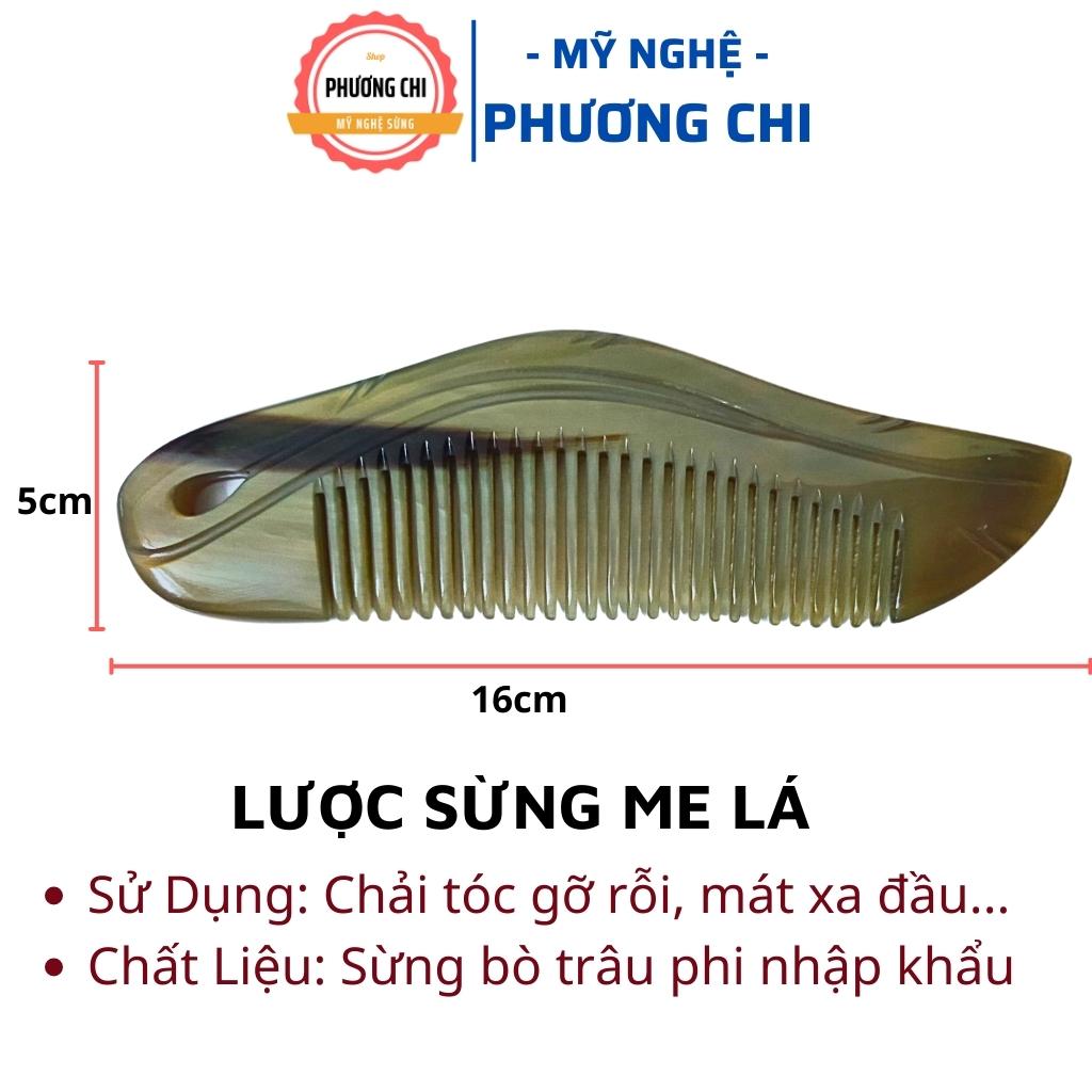 Lược sừng me lá M2 loại đẹp chải êm, lược chải tóc gỡ rối massage đầu | Mỹ Nghệ Phương Chi