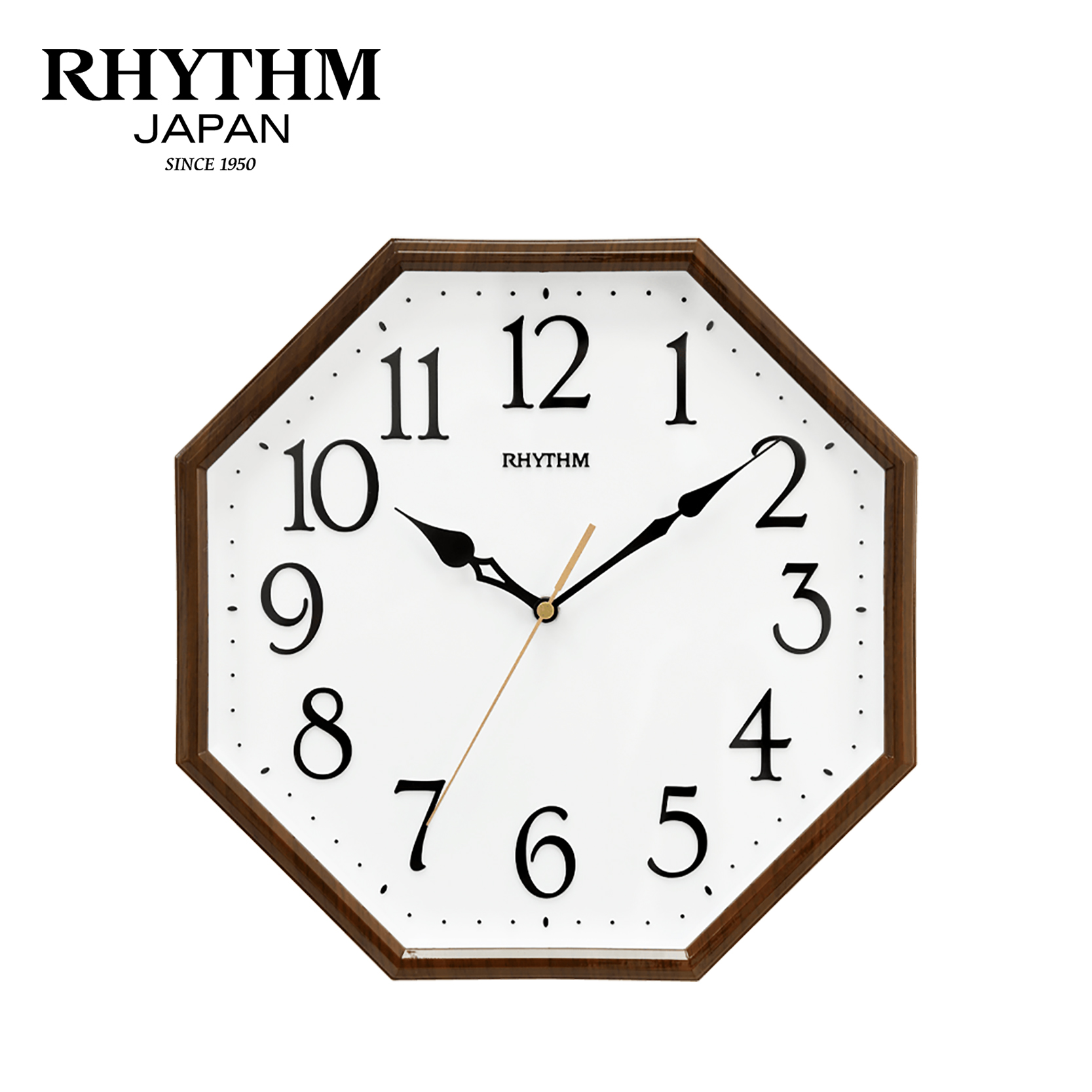 Đồng hồ treo tường Nhật Bản Rhythm CMG614NR06- Kt 30.0 x 30.0 x 4.2cm, trọng lượng 636g. Vỏ nhựa, dùng PIN.