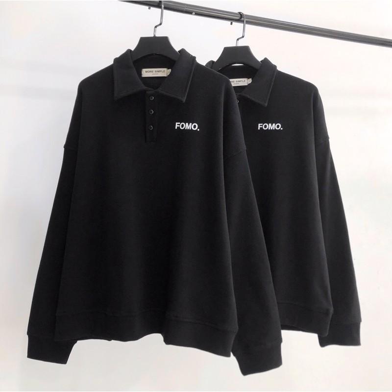 Áo sweater tay dài form rộng POLO FOMO ulzzang (ảnh thật)