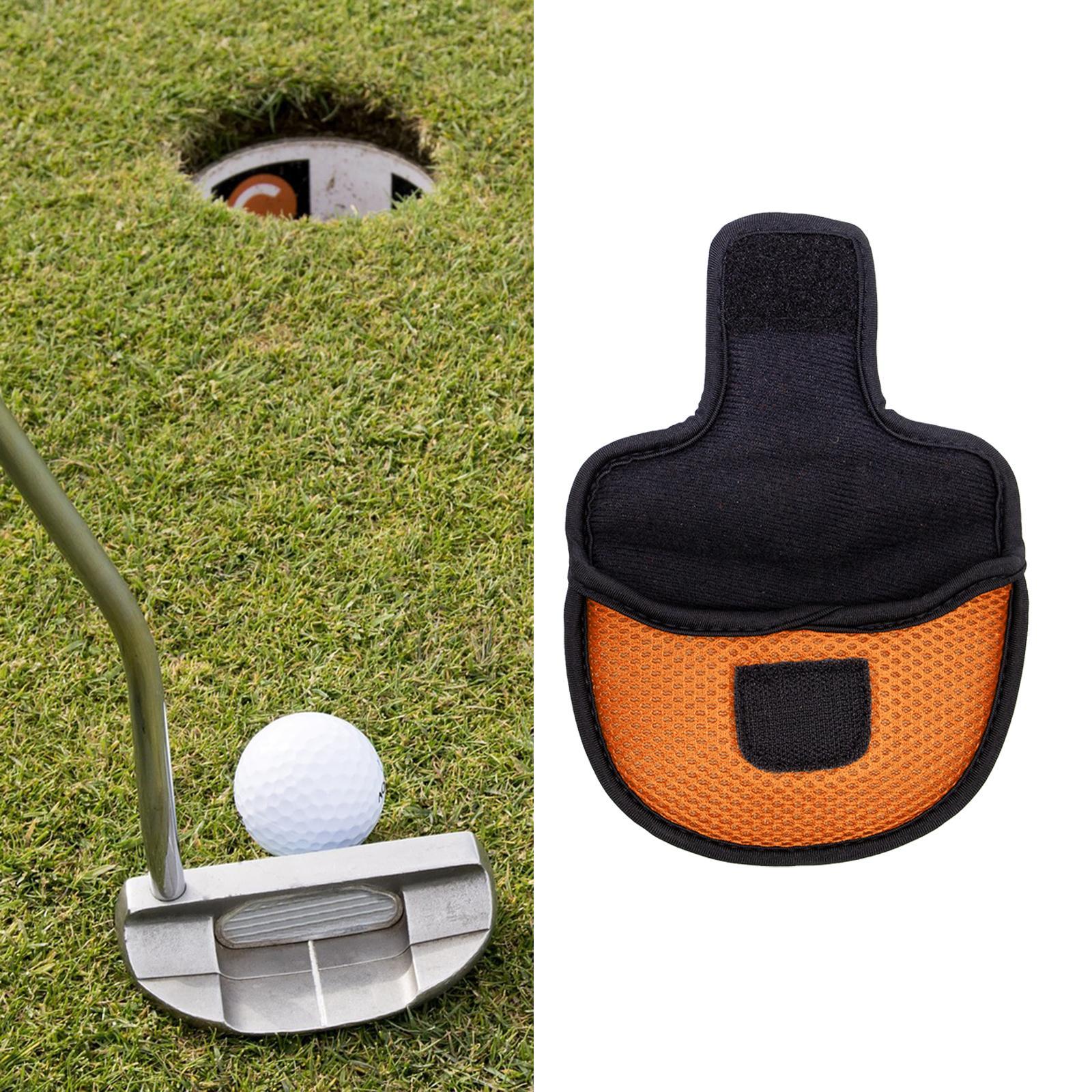 2pcs Nylon Mesh Golf Putter Mallet Head Cover Headcover Club Protector