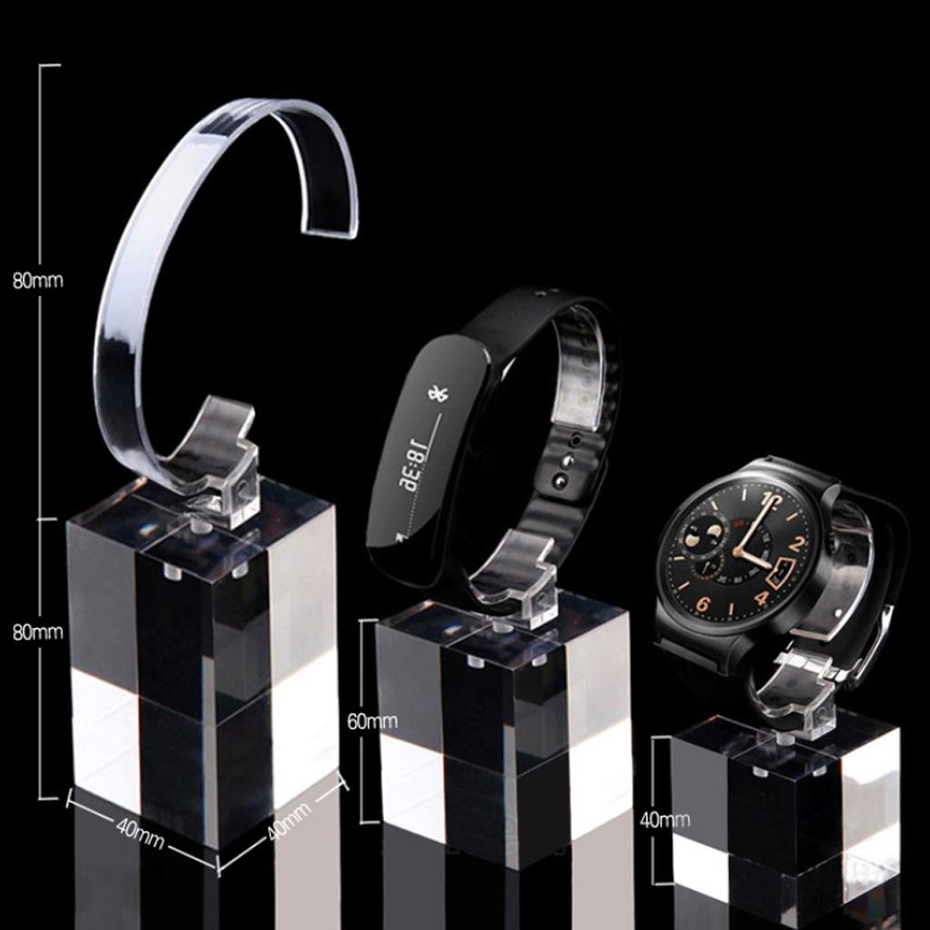 Giá Để Đồng Hồ Bằng Acrylic Đơn Giản & Thanh Lịch - Tùy chọn kích thước