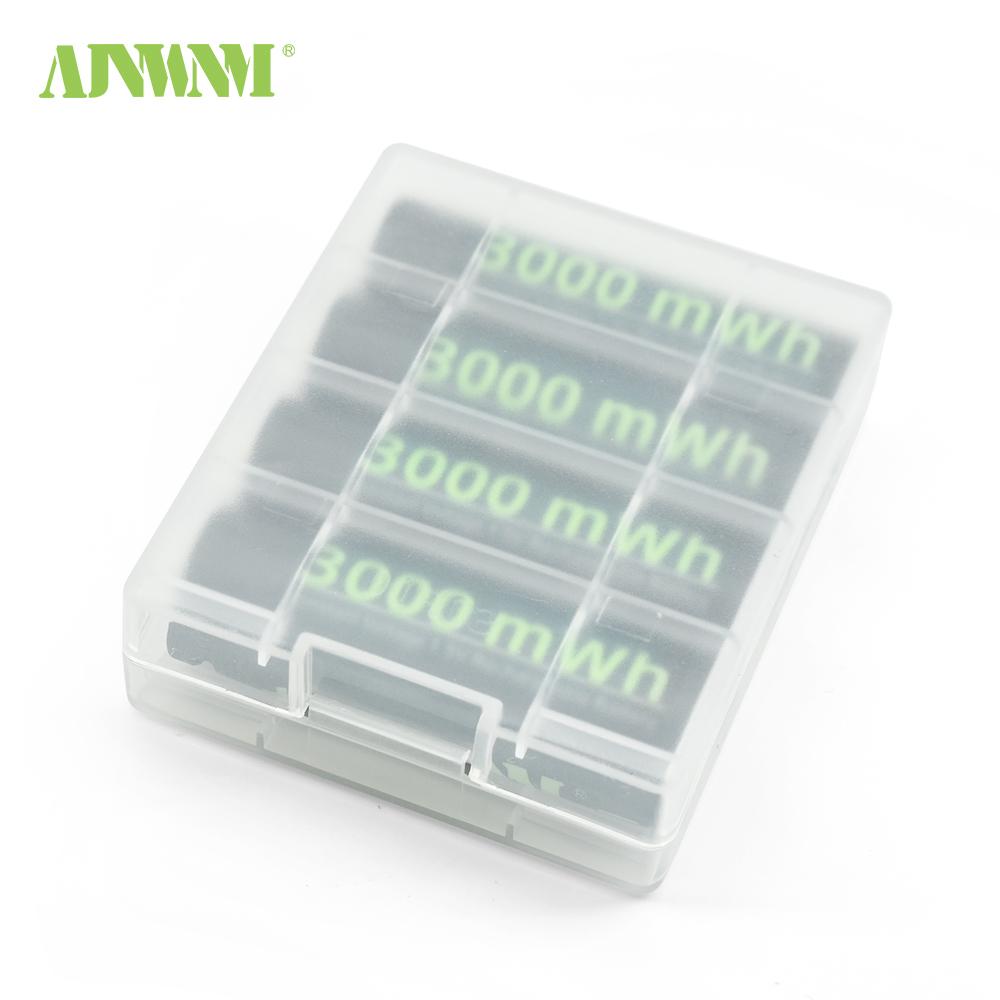 AJNWNM 1.5V USB AA Pin có thể sạc lại 3000mWH 1,5V Pin lithium AA cho máy ảnh đèn pin Đồ chơi điều khiển từ xa với USB C