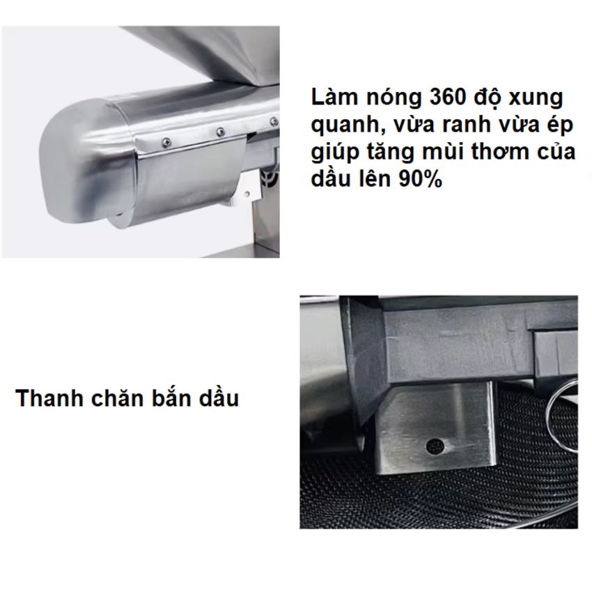 Máy ép dầu thực vật Nóng và Lạnh Thương hiệu Anh Quốc AOSIDA cao cấp WF-J118, Thân vỏ INOX - Hàng Nhập Khẩu