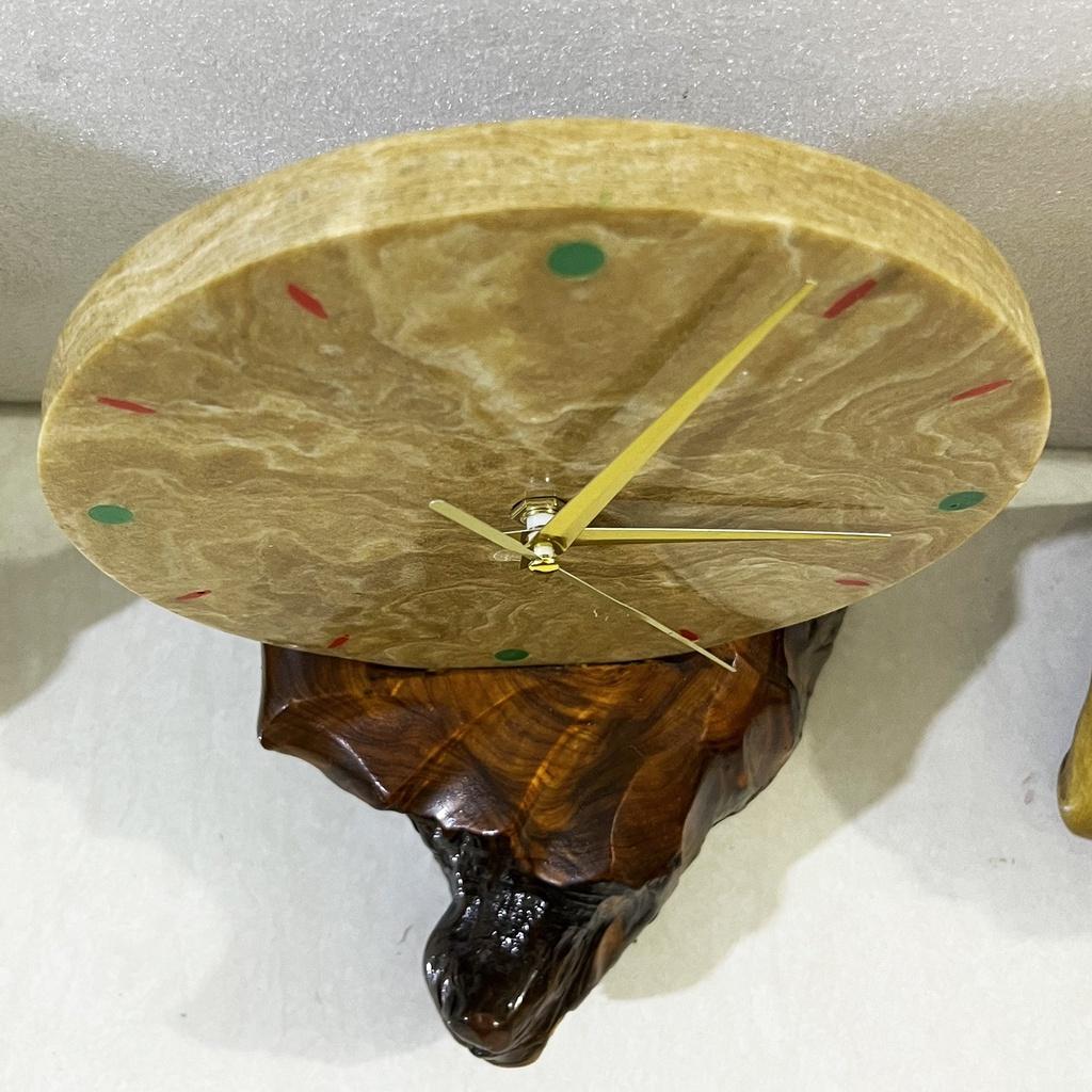 Đồng hồ phong thủy, quà tặng tân gia ý nghĩa, đường kính 19 cm cho mệnh Kim Mộc Thủy Hỏa Thổ