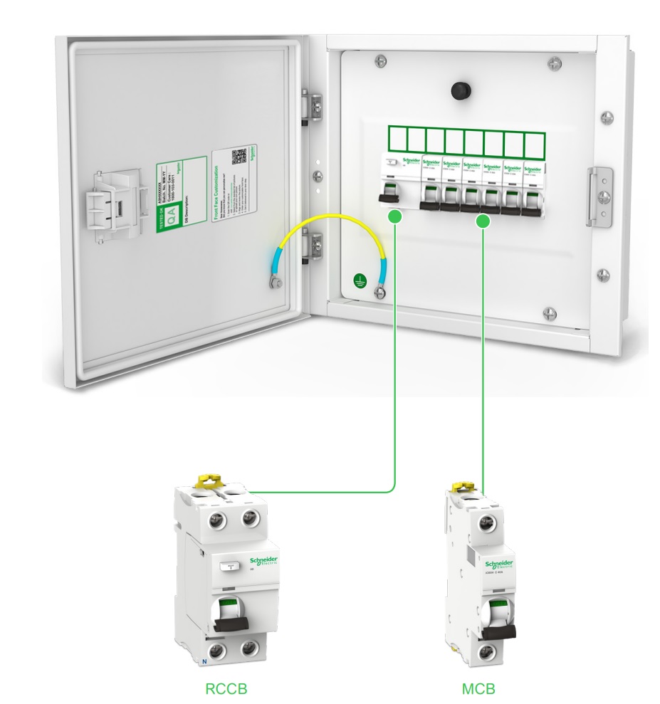 Tủ điện kim loại âm tường Acti9 Schneider (dùng cho 12,16 module)