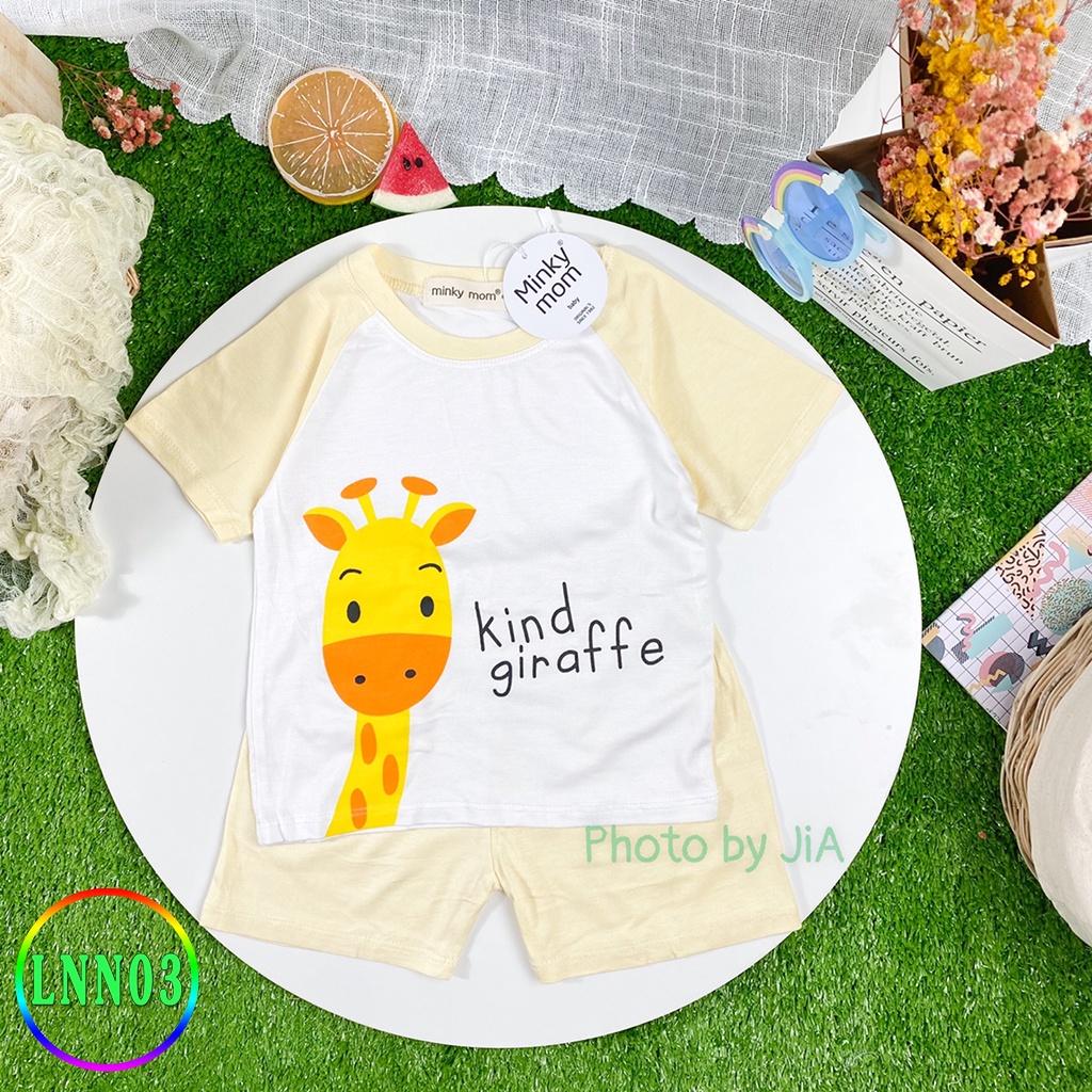 Bộ Cộc Tay Cho Bé LNN03 Đồ Bộ Thun Lạnh Cao Cấp Mềm Mịn Thoáng Mát Dễ Chịu, Thoải Mái Cho Bé