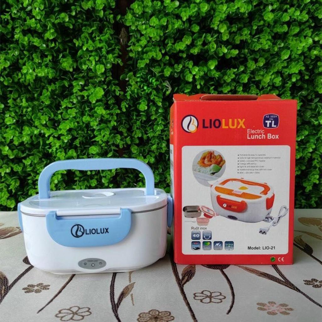 Hộp Cơm Cắm Điện Liolux Có Quai Xách Ruột INOX Dung Tích Lớn Chia Nhiều Ngăn Làm Hộp Cơm Văn Phòng Bền Và Thẩm Mỹ Cao