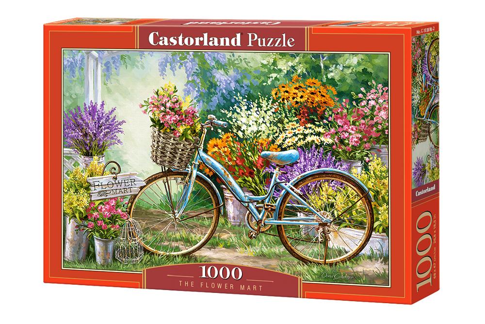 Xếp hình puzzle The Flower Mart 1000 mảnh CASTORLAND C-103898