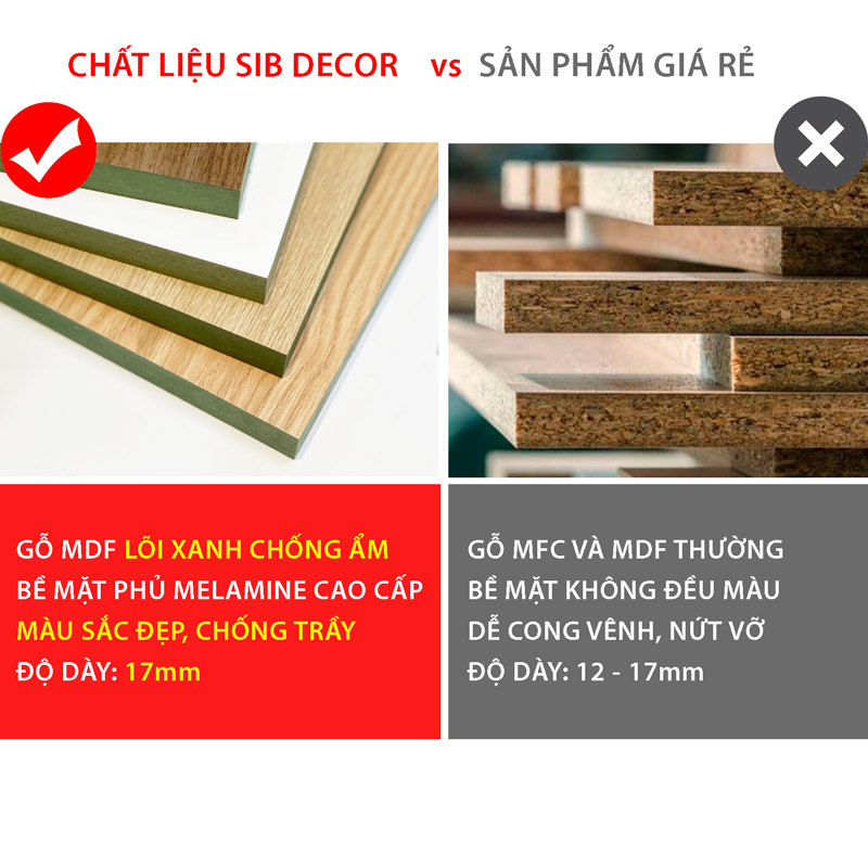 Bàn Làm Việc Kết Hợp Kệ Sách Màu Trắng SIB Decor, Gỗ Chống Ẩm, Bề Mặt Phủ Melamine Chống Trầy Và Kháng Nước, Dễ Dàng Lắp Ráp