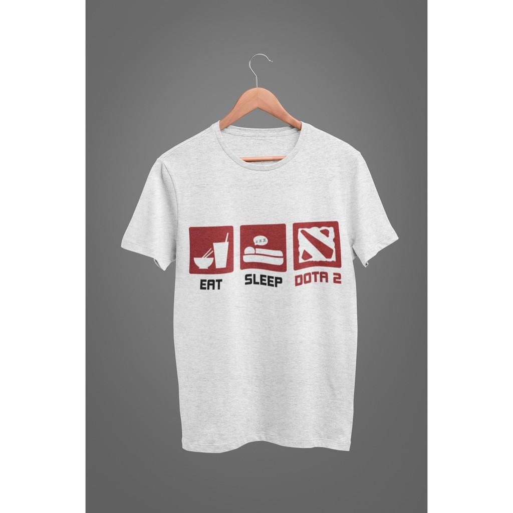 ÁO THUN EAT SLEEP DOTA - TRẮNG