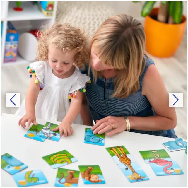 Trò chơi trí tuệ Jungle Heads &amp; Tails - Orchard Toys giúp trẻ phát triển phối hợp tay mắt và ghi nhớ