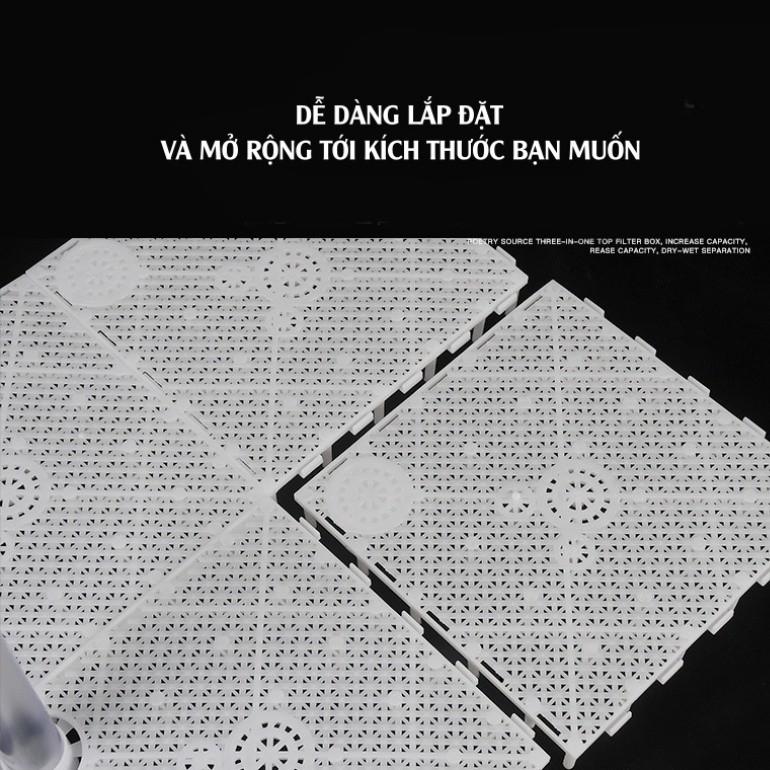 Bộ Sủi Lọc Đáy TAIWAN | Vỉ Lọc Đáy + Hút Mỏ Vịt | Phụ kiện thuỷ sinh Nấm Aquatools