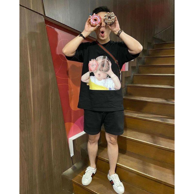 Áo thun Donut dễ cưng form to unisex