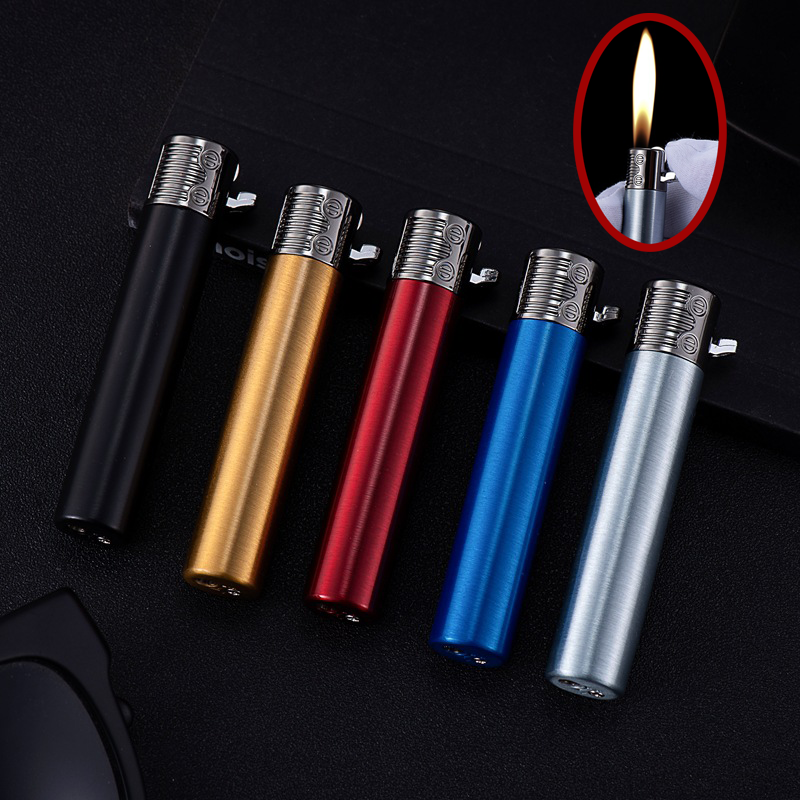 Bật Lửa Gas Đá Hình Trụ Broad BD326 - Xài Gas (Giao màu ngẫu nhiên)